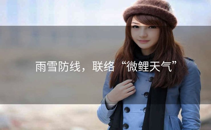 雨雪防线，联络“微鲤天气”