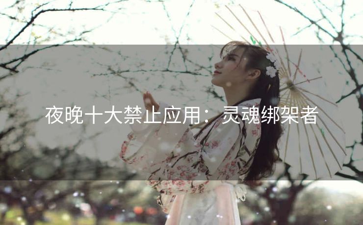 夜晚十大禁止应用:灵魂绑架者 夜晚十大禁止应用:灵魂绑架者