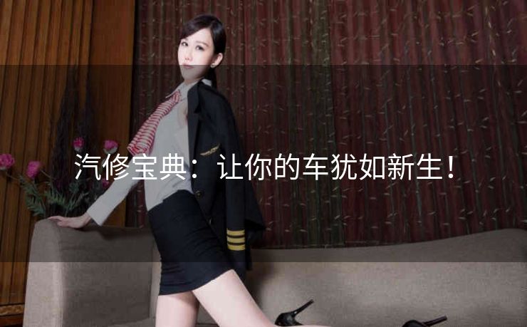 汽修宝典:让你的车犹如新生! 汽修宝典:让你的车犹如新生!