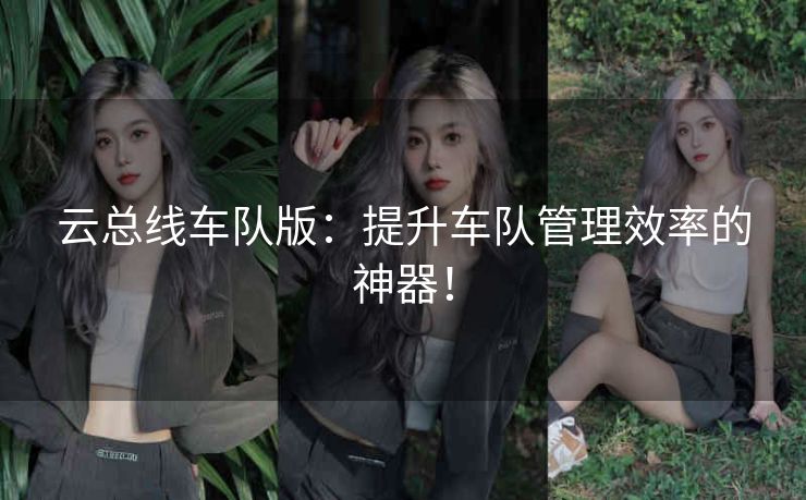 云总线车队版:提升车队管理效率的神器! 云总线车队版:提升车队管理效率的神器!