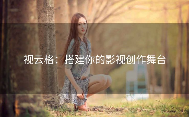 视云格:搭建你的影视创作舞台 视云格:搭建你的影视创作舞台