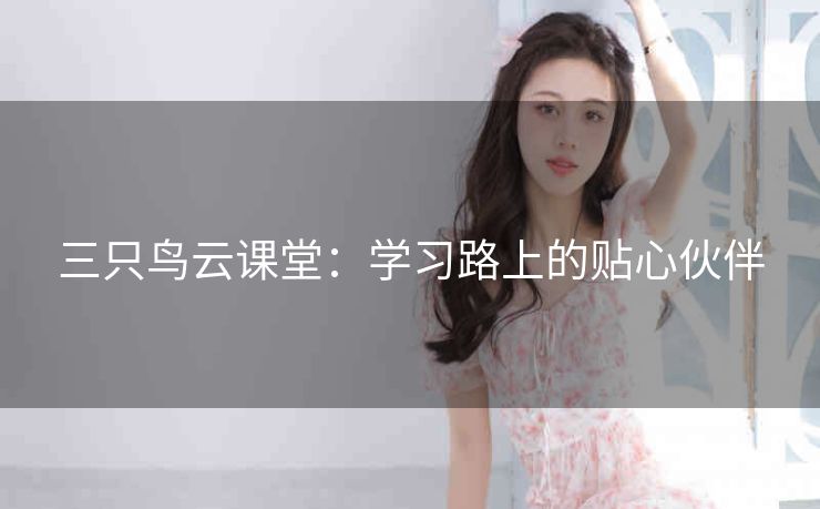 三只鸟云课堂:学习路上的贴心伙伴 三只鸟云课堂:学习路上的贴心伙伴