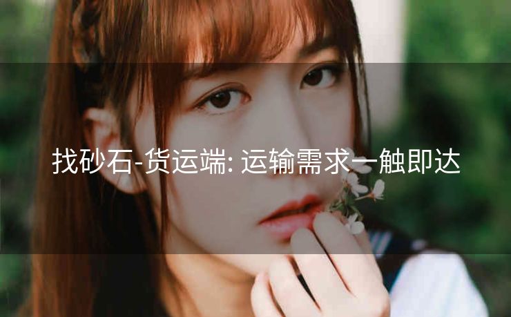 找砂石-货运端: 运输需求一触即达