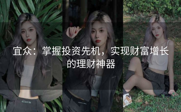 宜众:掌握投资先机,实现财富增长的理财神器 宜众:掌握投资先机,实现财富增长的理财神器